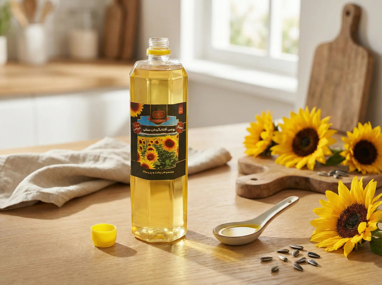 روغن آفتابگردان سنتی هورا یک لیتری