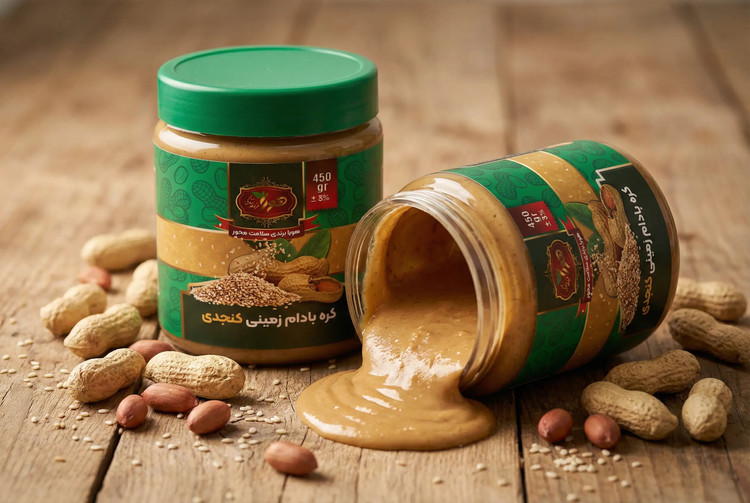 کره بادامزمینی کنجدی هورا 450 گرمی